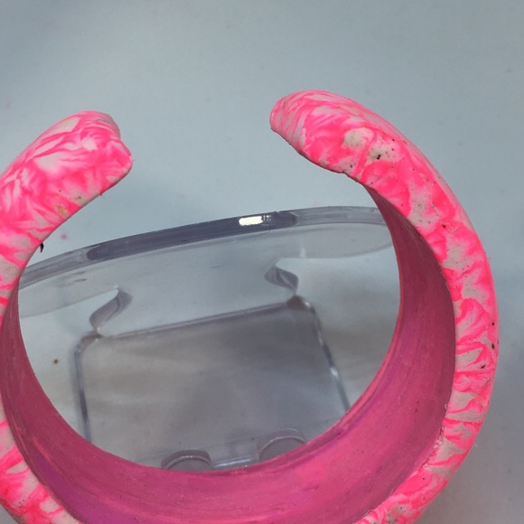 Unique Handmade Polymer Clay Bracelet and Earrings - Picture 4 of 6